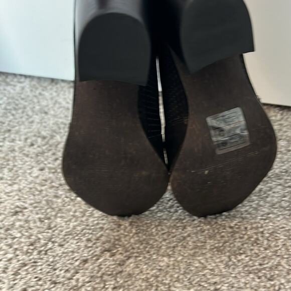 CHOCOLAT BLU Black Suede Ankle Boots Bootie back zipper 36 6 Nubuck Leather NEW - Picture 16 of 16